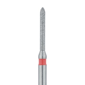 Long Torpedo Diamond Bur, 1mm Ø, Fine, FG, 868F-010-FG, 5/PK