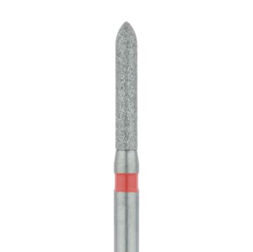 Long Torpedo Diamond Bur, 1.4mm Ø, Fine, FG, 868F-014-FG, 5/PK
