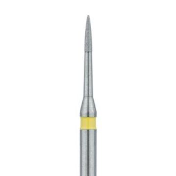 Short Flame Diamond Bur, Interproximal Reduction, 0.9mm Ø, Extra Fine, FG, 889LC-009-FG, 5/PK