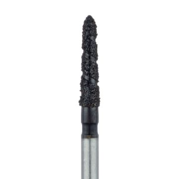 Black Cobra Diamond Bur, Modified Chamfer, 1.8mm Ø, Super Coarse, FG, B878-018-FG, 5/PK
