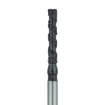 Black Cobra Diamond Bur, Flat End Cylinder, 1.4mm Ø, Super Coarse, FG, B837-014-FG, 5/PK