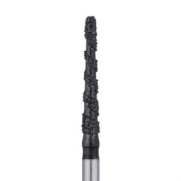 Black Cobra Diamond Bur, Round End Taper, 1.6mm Ø, Super Coarse, FG, B852-016-FG, 5/PK