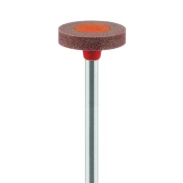 Polishers, Diamond Impregnated Polishing System, Red / Orange, Wheel, 11mm Ø, Smoothing / Pre-Polishing, HP, DPO03-110-HP-R/O, 2/PK
