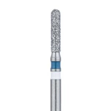 Zirconia Diamond Bur, Round End Cylinder, Medium, 1.4mm Ø, FG, Z838L-014-FG, 5/PK