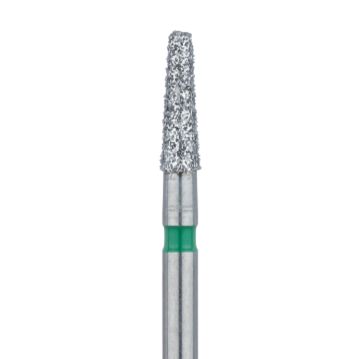 Tapered Round Edge Diamond Bur, 1.8mm Ø, Coarse, 1.1mm Tip Ø, FG, 846RG-018-FG, 5/PK