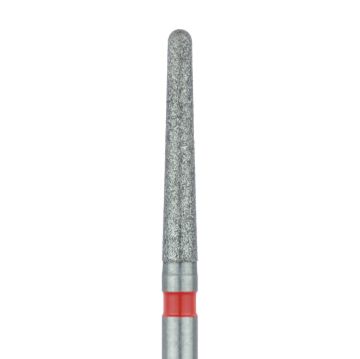 Long Round End Taper Chamfer Diamond Bur, 1.6mm Ø, Fine, FG, 852F-016-FG, 5/PK