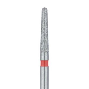 Round End Taper Chamfer Diamond Bur, 1.6mm Ø, Fine, FG, 856F-016-FG, 5/PK