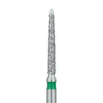Feather Edge Diamond Bur, Safe End, 1.2mm Ø, Coarse, FG, 863KG-012-FG, 5/PK