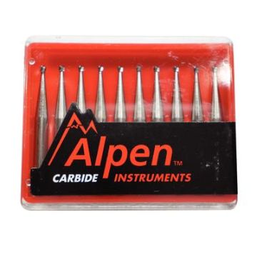 ALPEN CARBIDE  BUR #1 RA ROUND 10/PK  WH R200001